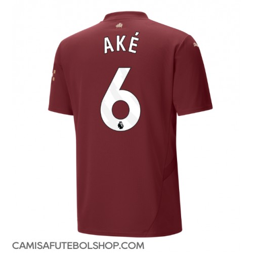 Camisa de time de futebol Manchester City Nathan Ake #6 Replicas 3º Equipamento 2024-25 Manga Curta